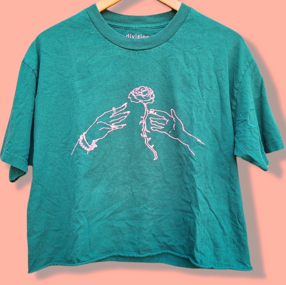 Division of Labor Hand & Rose Tee size Large - Picture 1 of 6